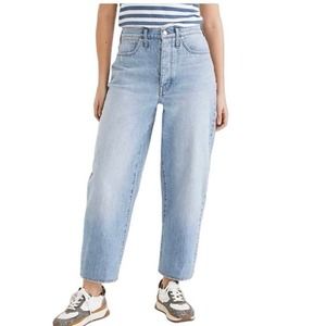 Madewell Balloon Slim Wide Leg High Rise Denim Blue Jeans Size 29